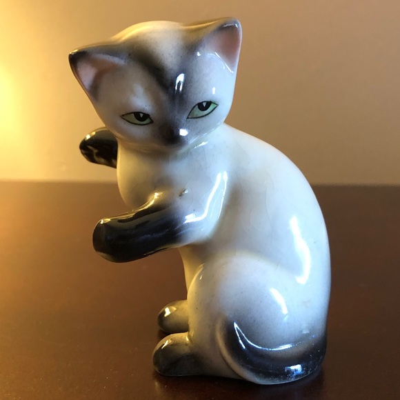 Vintage Siamese Cat / Kitten Figurine Japan - Picture 6 of 6